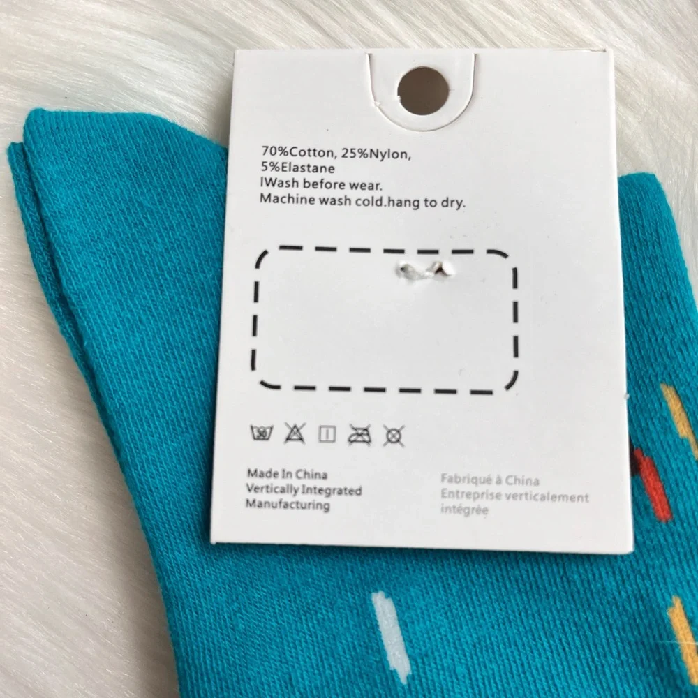 NWT Anthropology Vibrant Blue and Red Socks Hosiery Collection